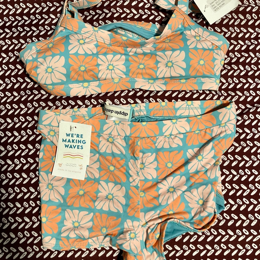 Dippin' Daisy's Blue and Orange Floral Bikini